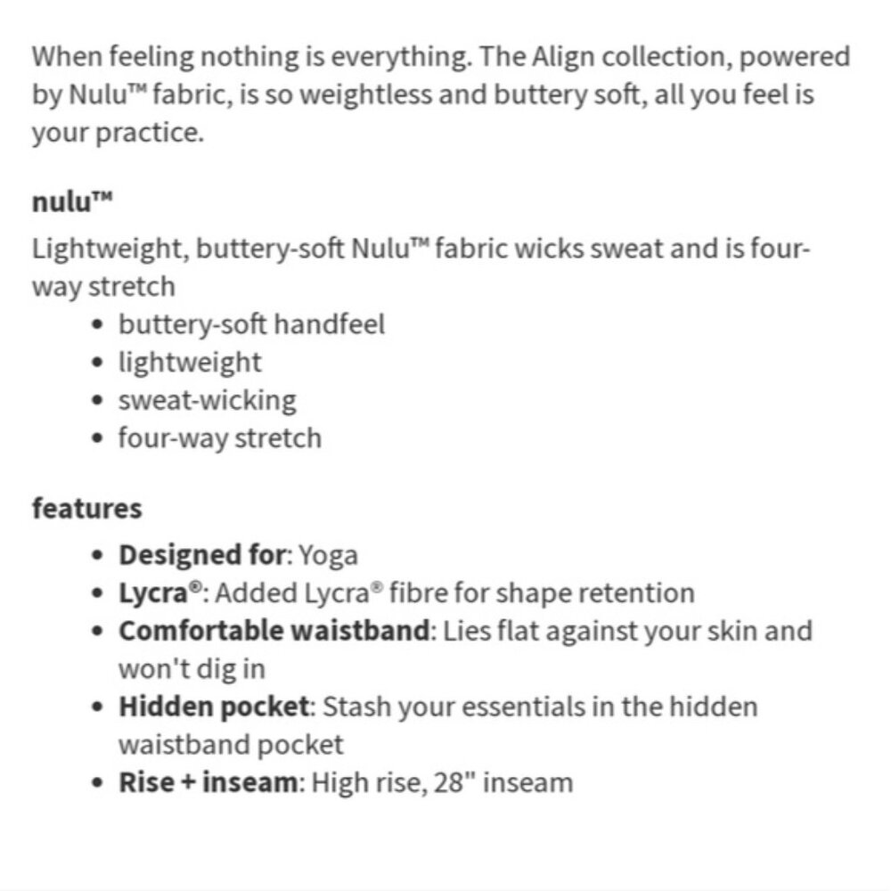 Lululemon Align pant 28" Inflorescence Multi - Picture 3 of 9